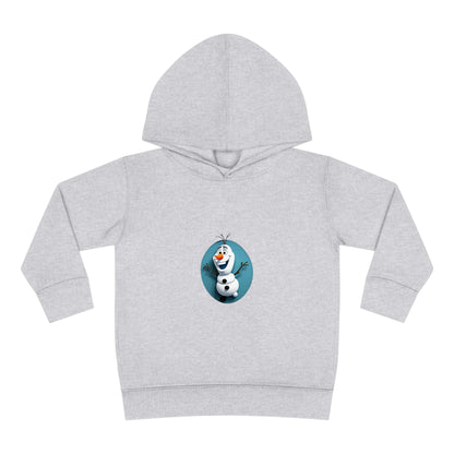 Sophisticated Girls Olaf Frozen Hoodie showcasing an adorable Olaf illustration, luxurious fleece sweater for ages 2-5 years, perfect for fashionable little ones.