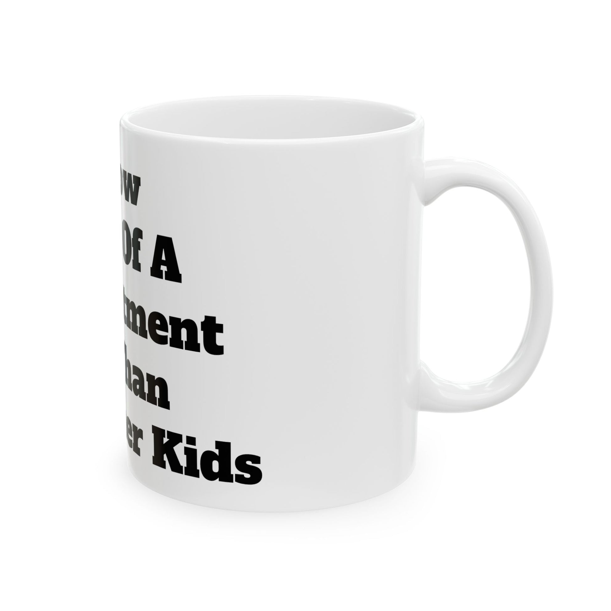 Inappropriate Slogan Ceramic Mug displayed in a vibrant setting, ideal for anyone looking to add laughter to their coffee breaks.