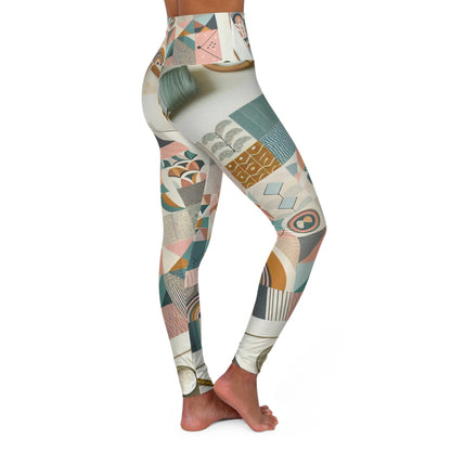 Elegant pastel leggings by Dazzling Dreams Studio featuring a contemporary design, capturing a stylish blend of comfort and modernity, perfect for any occasion.