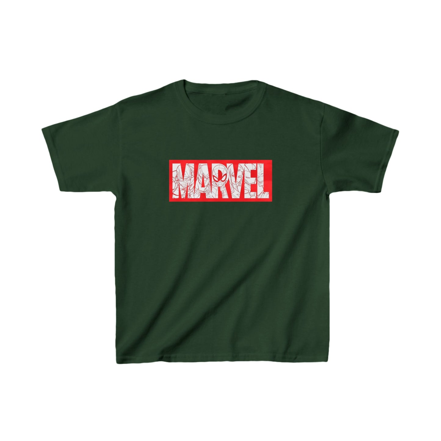 Unisex Childrens Computer Game Marvel Logo Graphic Cotton Tee 16 colors