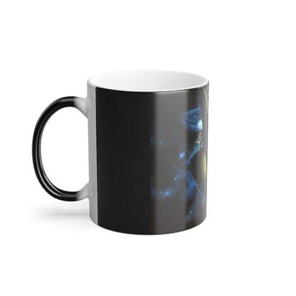 Great A'Tuin Heat Change Mug - Limited Edition Discworld Ceramic Coffee & Tea Mug showcasing an enchanting view of the Discworld and its majestic Great A'Tuin in a stylish black design, perfect for collectors and fans.