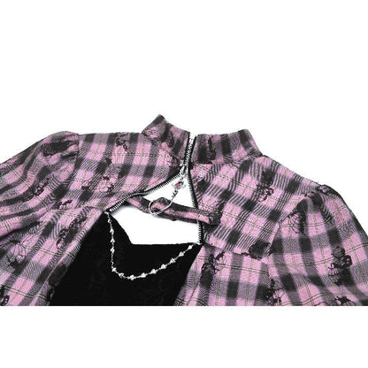 Close-up detail of the dramatic bell sleeves of the Dark In Love Ellery Dress, showcasing luxurious fashion design.