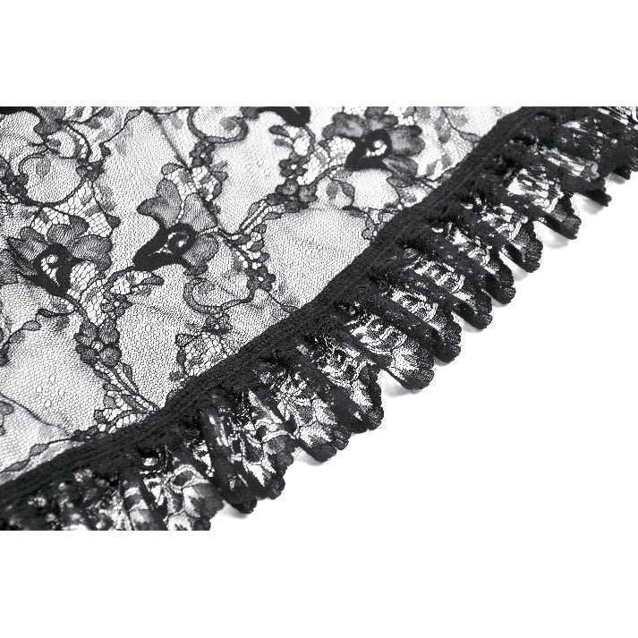 Fashion model wearing the Dark In Love Heart-Shaped Hollow-Out Tailcoat, embodying a romantic gothic aesthetic.