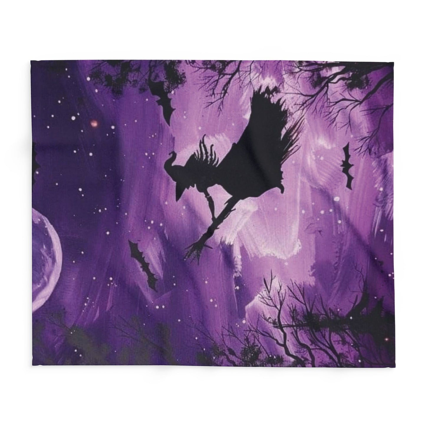 Decorative and Warm Halloween Spooky Arctic Fleece Blanket 3 Sizes