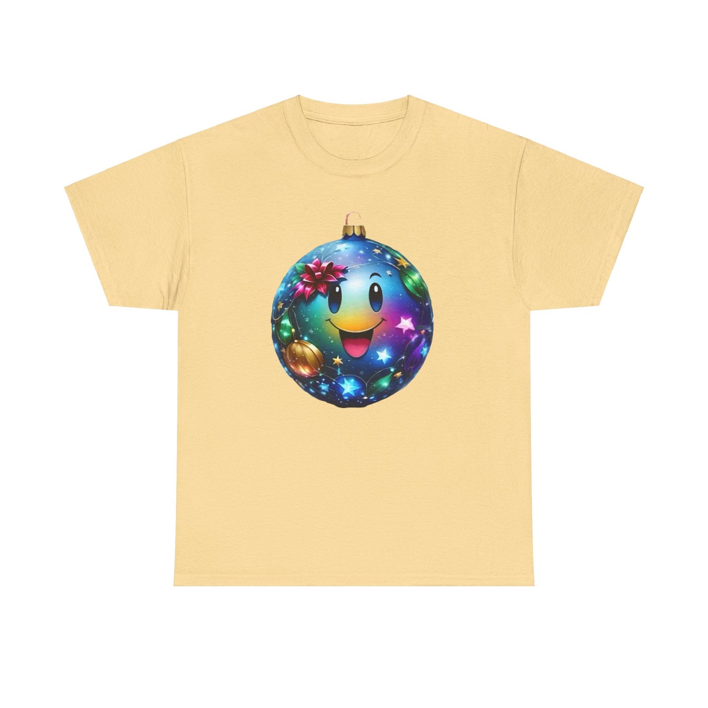 Festive Cheer Christmas Bauble Unisex Cotton T-Shirt Graphic Tee