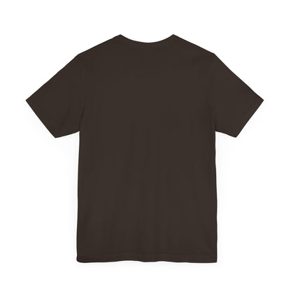 Back view of the dark Sabrina Carpenter Inspired Unisex Short Sleeve Tee, highlighting its premium quality and versatile design.