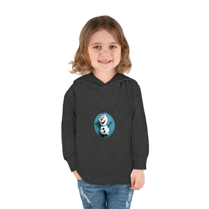 Elegant Girls Olaf Frozen Hoodie featuring a cheerful Olaf graphic, ideal fleece sweater for ages 2-5 years, perfect for style and comfort.
