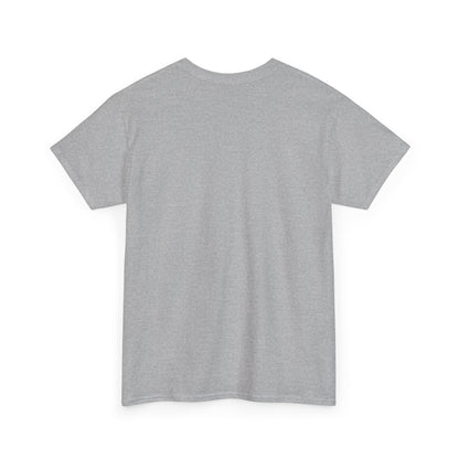 Back view of Leaping Puppy Graphic T-Shirt, Urban Streetwear Top, Unisex Cotton in a classic grey colour, emphasizing its versatility and comfort.