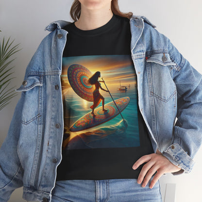 Stylish Delightfull Paddle Board T-Shirt designed by Dazzling Dreams Studio, capturing the essence of adventure on the water.