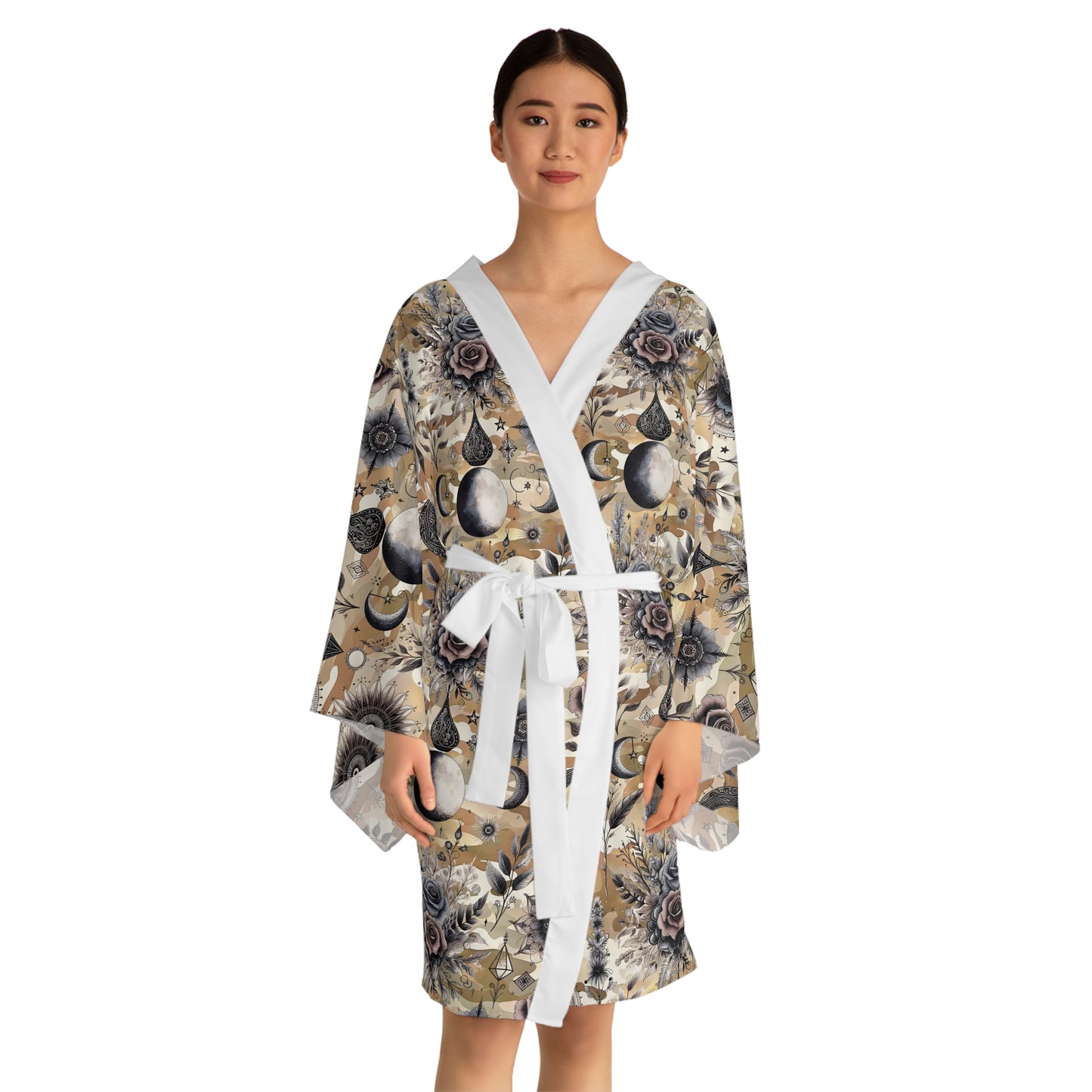 Floral Kimono Robe, Women's Robe, Designer Lounge Wear, Boho Chic Bathrobe, !!!