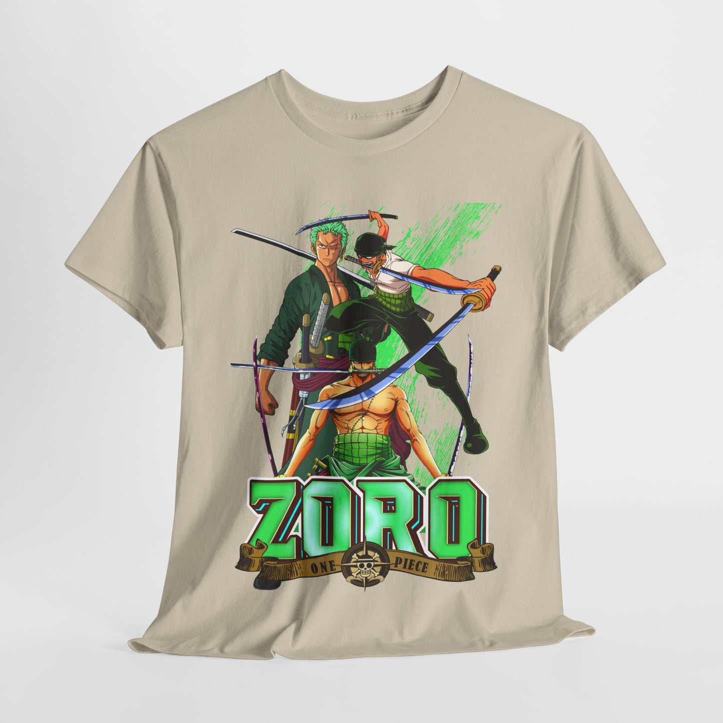 Elegant unisex One Piece YONKO T-shirt with intricate design highlighting renowned anime characters, perfect for casual wear or gifts.