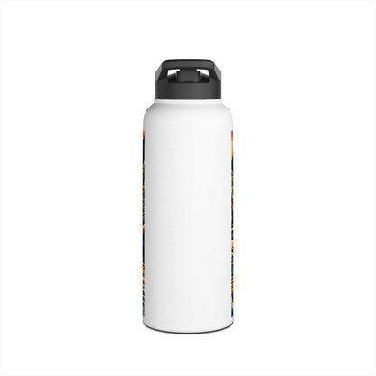 Fantasy Paddleboarding Stainless Steel Water Bottle with standard lid, showcasing a sleek and modern design perfect for luxury hydration during outdoor adventures.