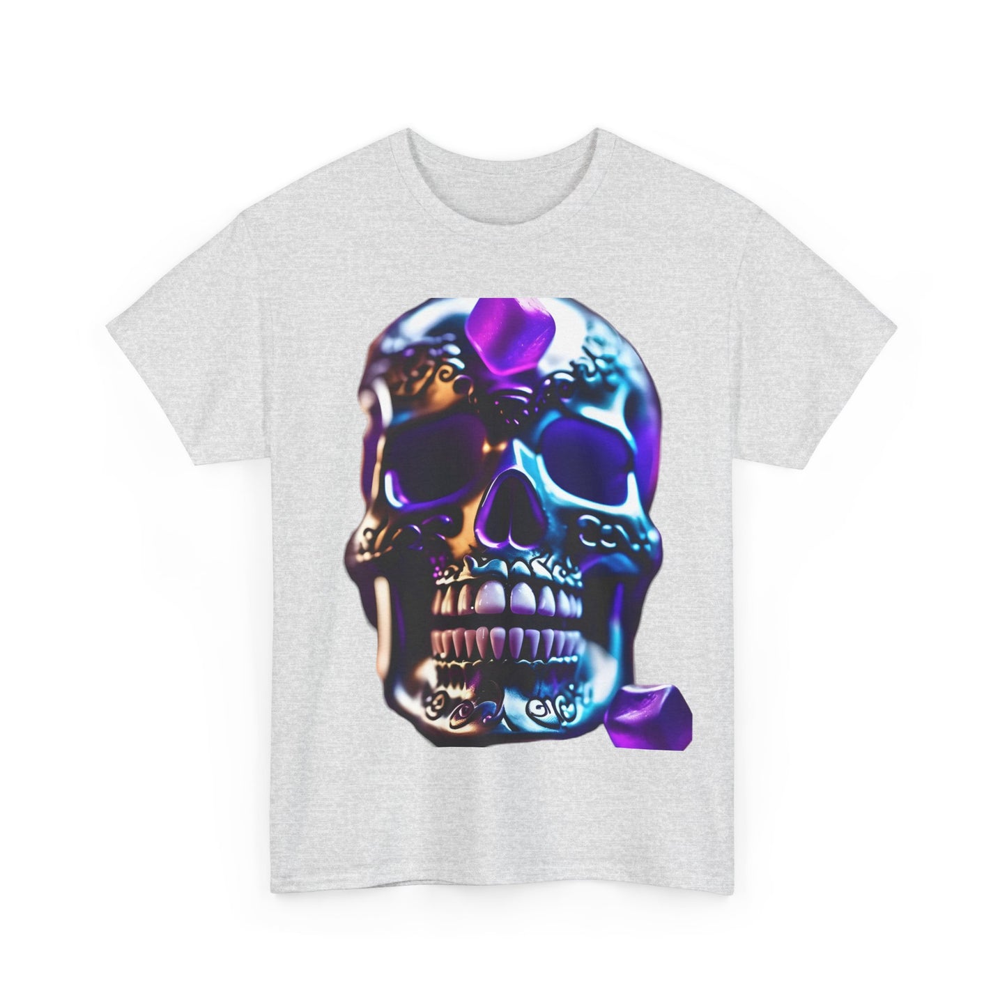 Demon Skulln Graphic T-Shirt, Urban Streetwear Top, Unisex Cotton