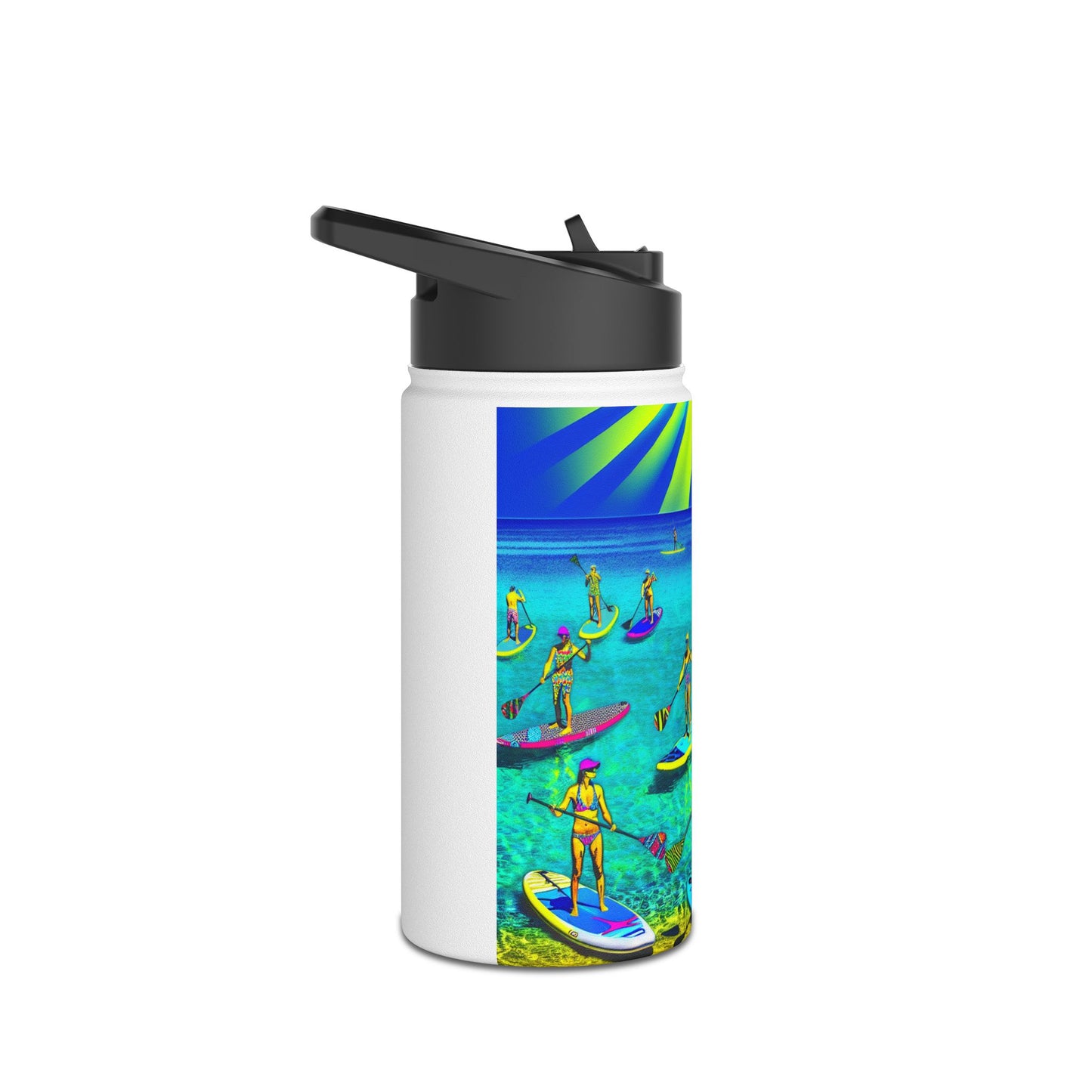 Fantasy Paddleboarding Stainless Steel Water Bottle, Standard Lid