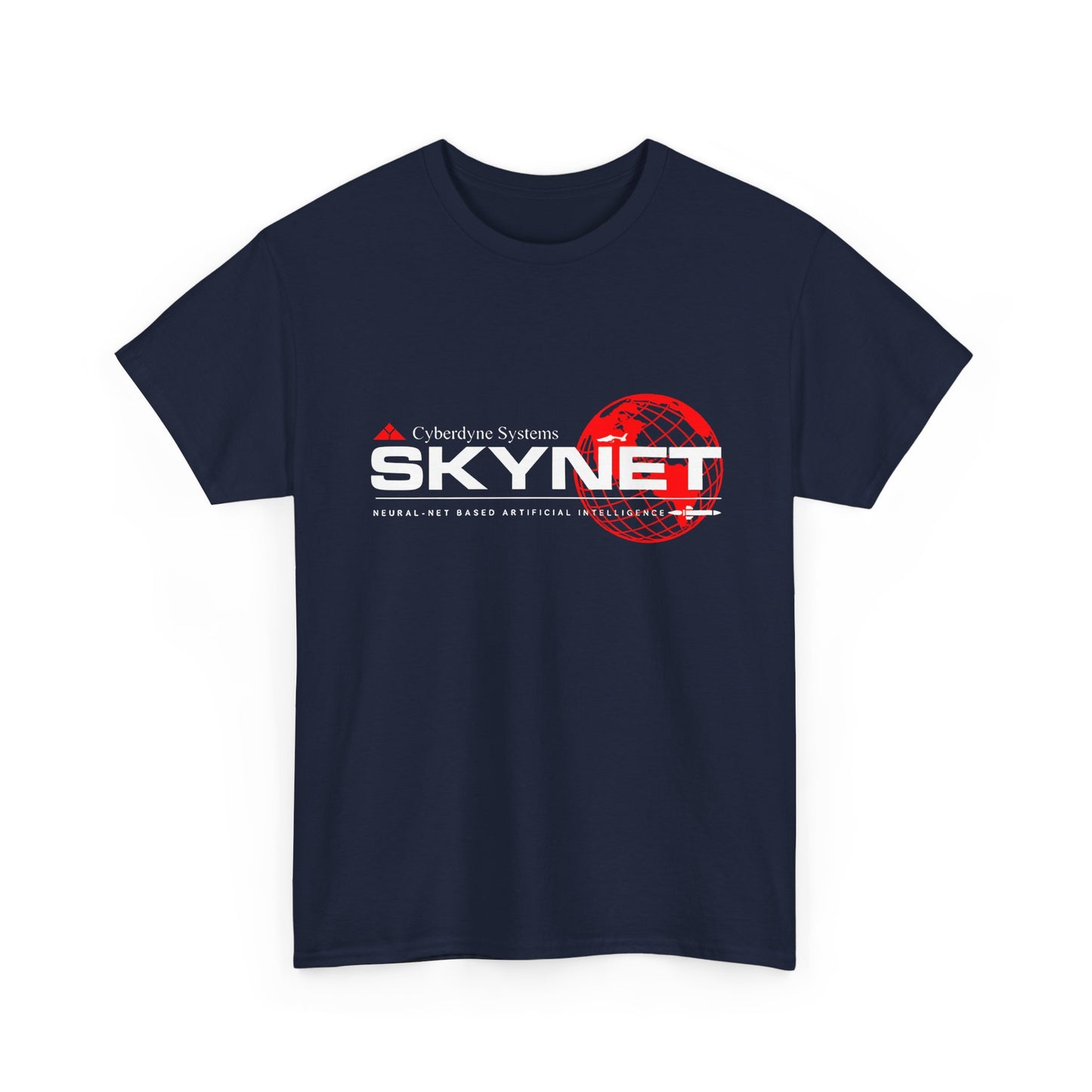Witty Skynet Terminator Graphic Tee Shirt, perfect for adding a touch of sci-fi fun to your wardrobe.