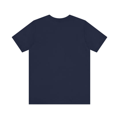 Classic navy blue back view of the Sabrina Carpenter Inspired Unisex Short Sleeve Tee, exemplifying style and comfort.