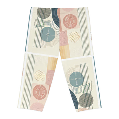 Dazzling Dreams Studio's Fitfinity Edge Capri Leggings, featuring a chic silhouette and luxurious comfort for gym and leisure.