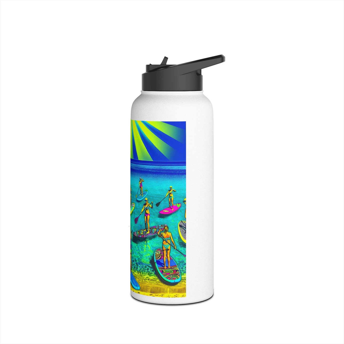 Fantasy Paddleboarding Stainless Steel Water Bottle, Standard Lid