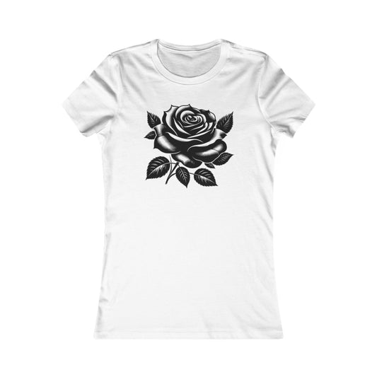 Rose Reverie  Sexy  Women's Graphic Cotton Funny T Shirt Tee.