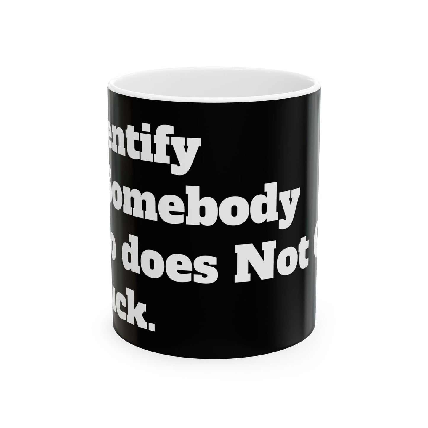 Inappropriate Slogan Ceramic Mug - a funny office mug with cheeky adult humor featuring the F-word, perfect for coffee and laughter.