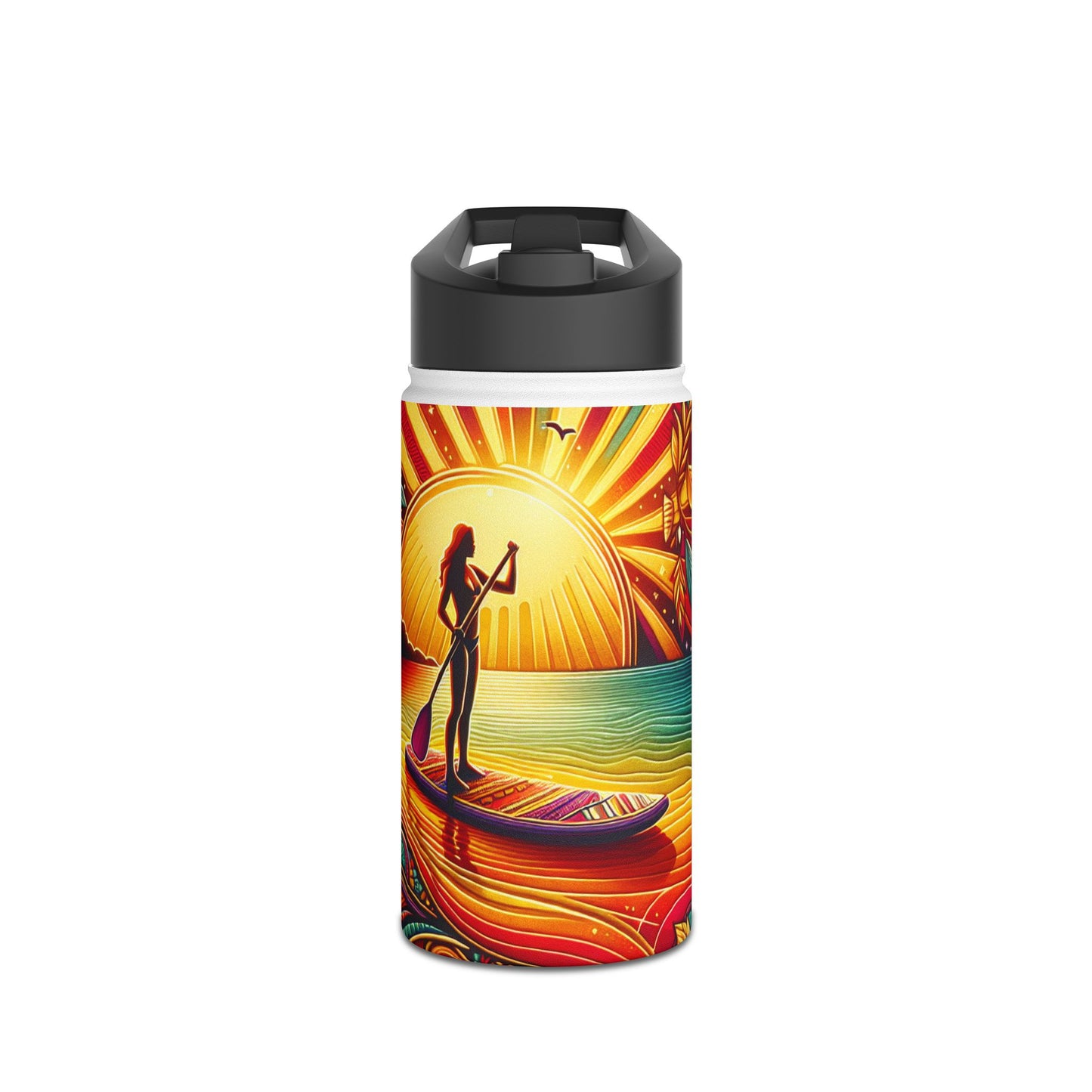 Fantasy Paddleboarding Stainless Steel Water Bottle, Standard Lid