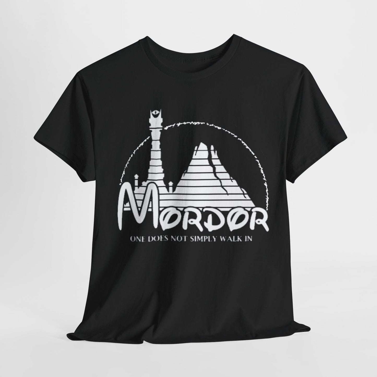 MENS Funny T Shirt MORDOR ONE Does Not Simply WALK IN Lord Rings Unisex