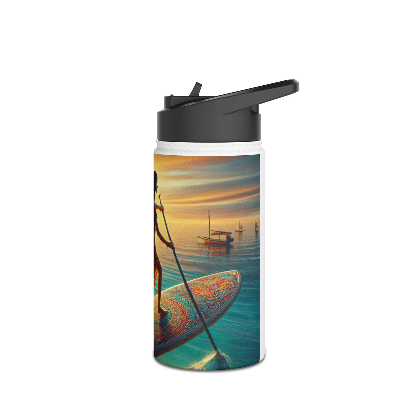 Fantasy Paddleboarding Stainless Steel Water Bottle, Standard Lid