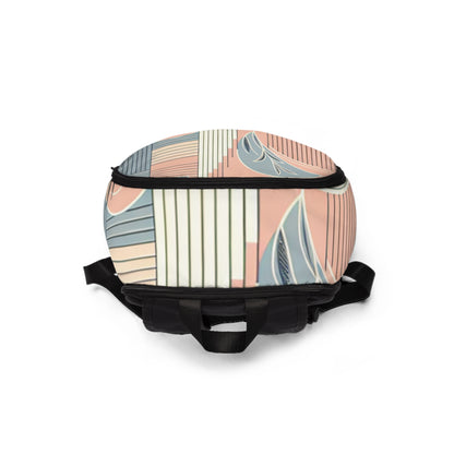 Dazzling Dreams Power Pulse Backpack in an urban setting, emphasising its stylish design and practicality, created by Dazzling Dreams Studio.