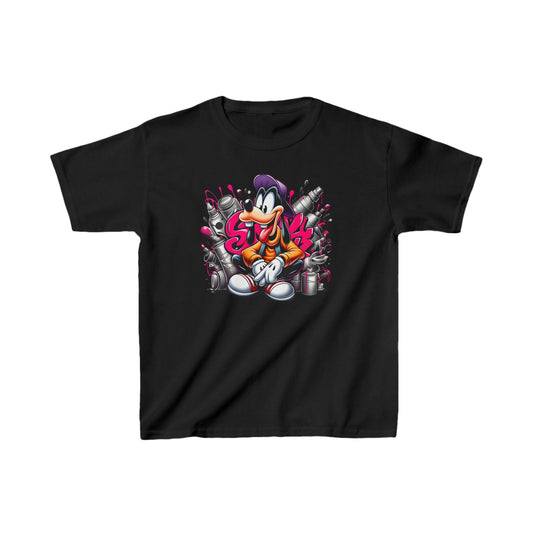 Childs Goofy Graffiti Vibe Unisex Graphic Tee Shirt Kids