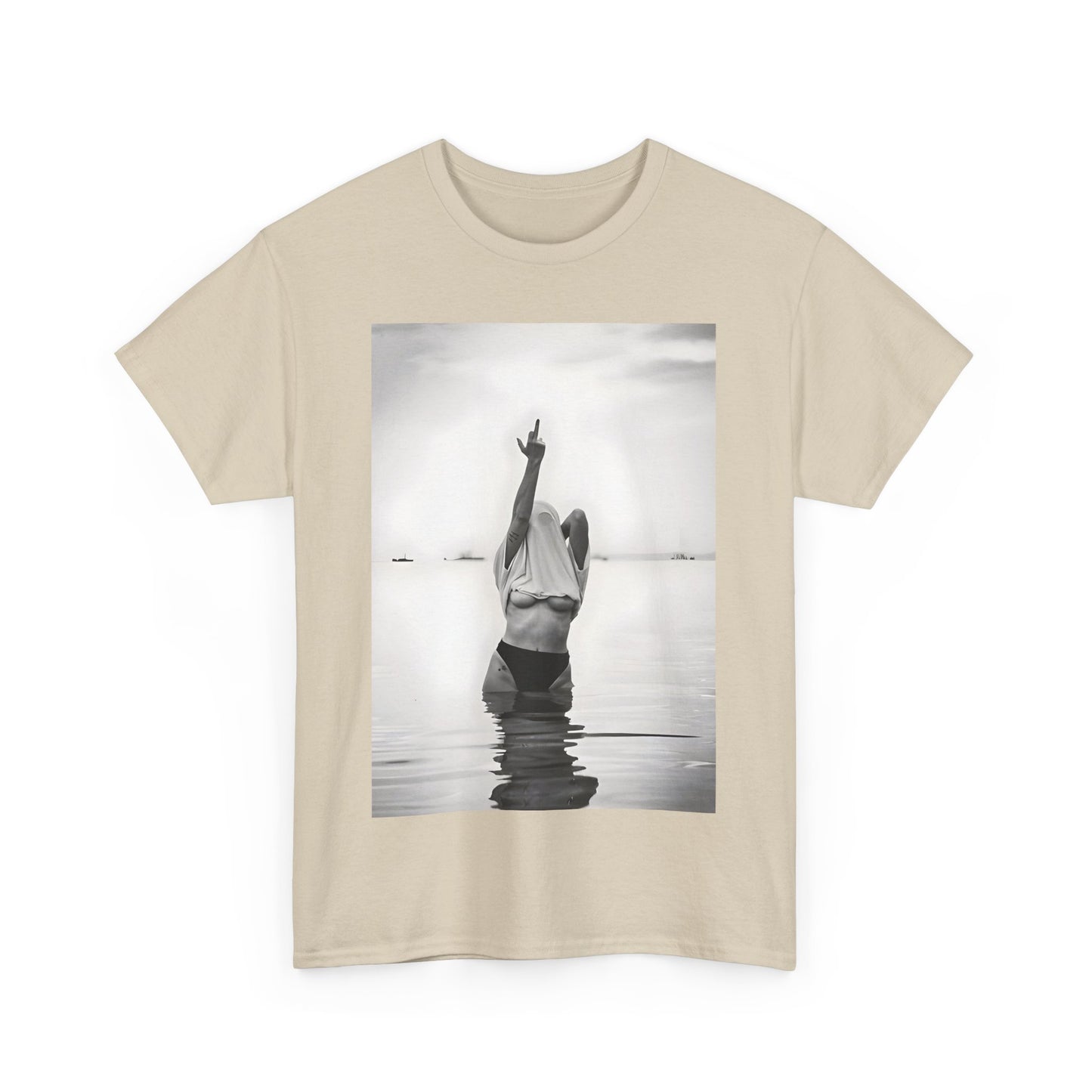 Middle Finger Girl Graphic T-Shirt Urban Unisex Cotton Tee