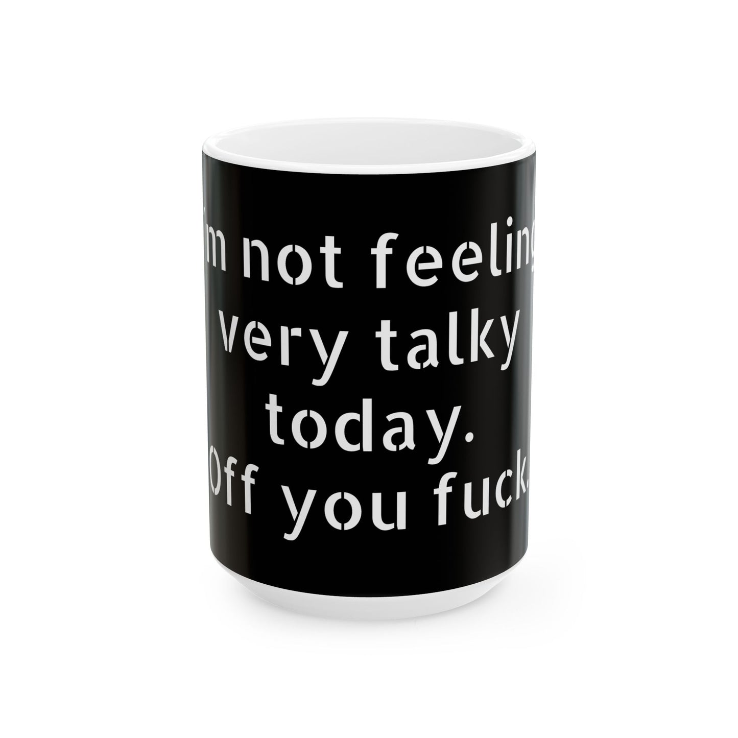 Funny Inappropriate Slogan Ceramic Mug showcasing adult humour ideal for birthdays and Secret Santa gifts.