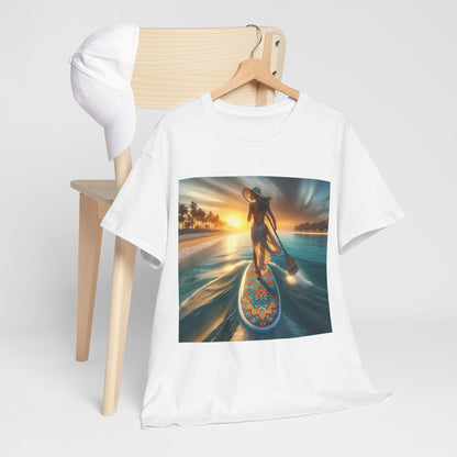 Stylish and breathable Luxury Paddle Board T-Shirt by Dazzling Dreams Studio, ideal for expressing your passion for paddleboarding.