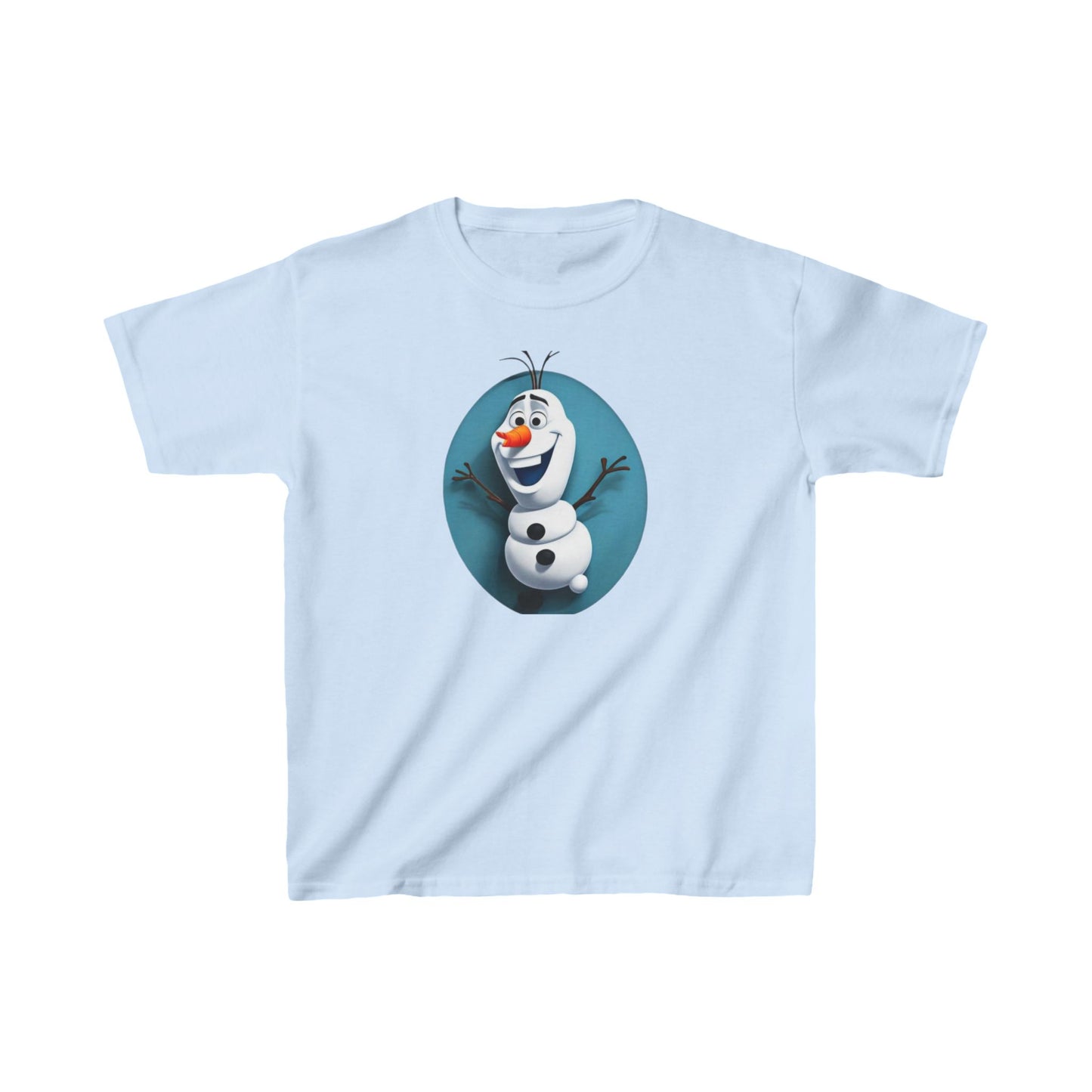 Kids Cute Frozen Olaf T shirt Heavy Cotton Tee 16 colors