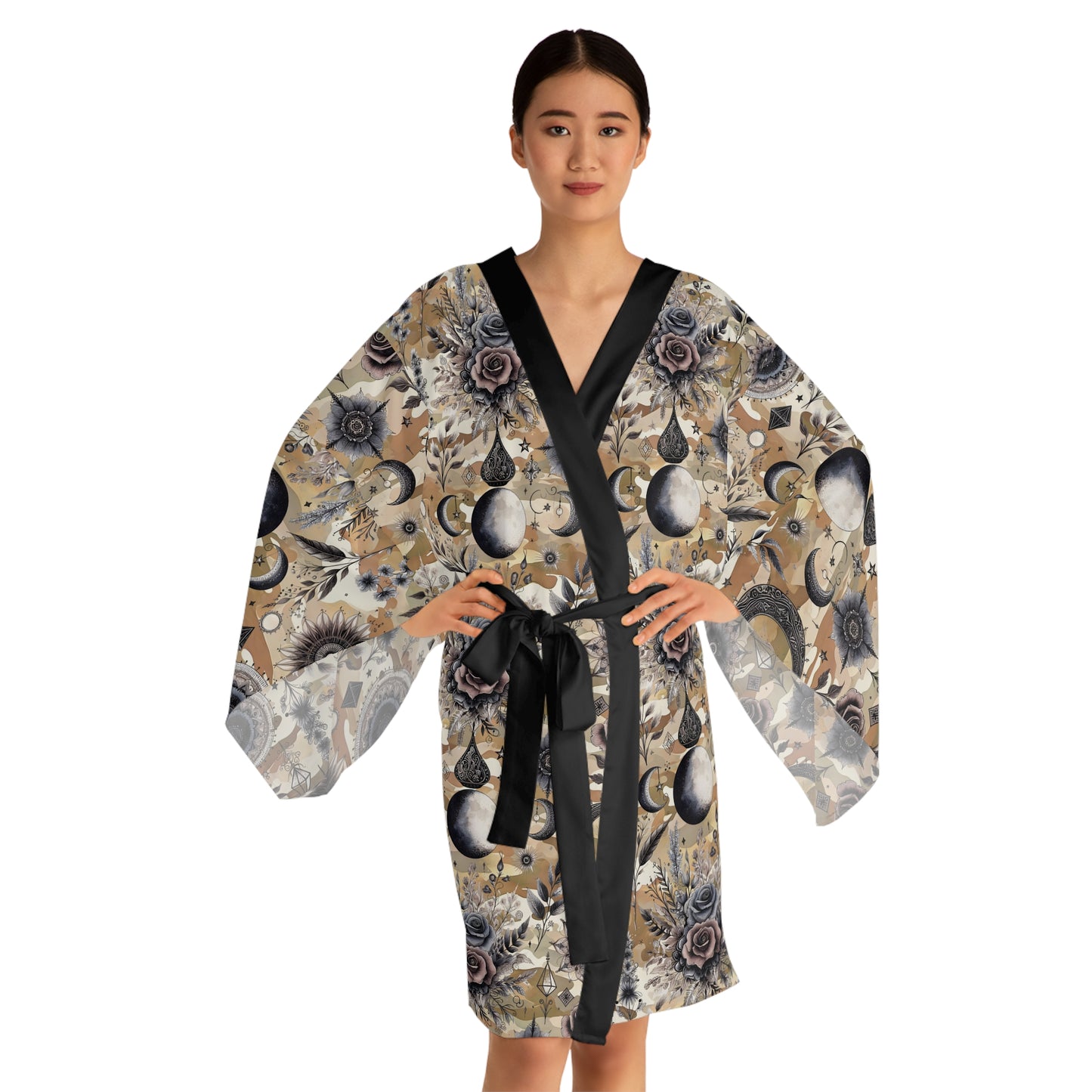 Floral Kimono Robe, Women's Robe, Designer Lounge Wear, Boho Chic Bathrobe, !!!