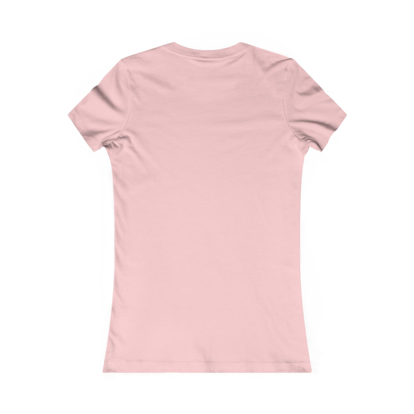 Luxurious fitted cotton t-shirt in soft pink with a minimalist design, perfect for a playful and chic wardrobe.