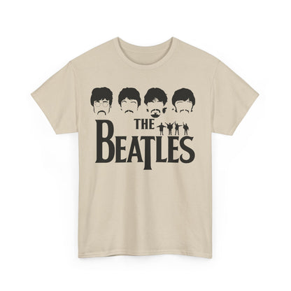 The Beatles Unisex Graphic Cotton T-Shirt featuring the iconic Abbey Road logo, a stylish representation of classic rock for sophisticated music lovers.