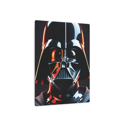 Luxurious Darth Vader Star Wars Metal Art Poster highlighting the powerful visage of Vader, an exquisite addition to any wall for Star Wars collectors.