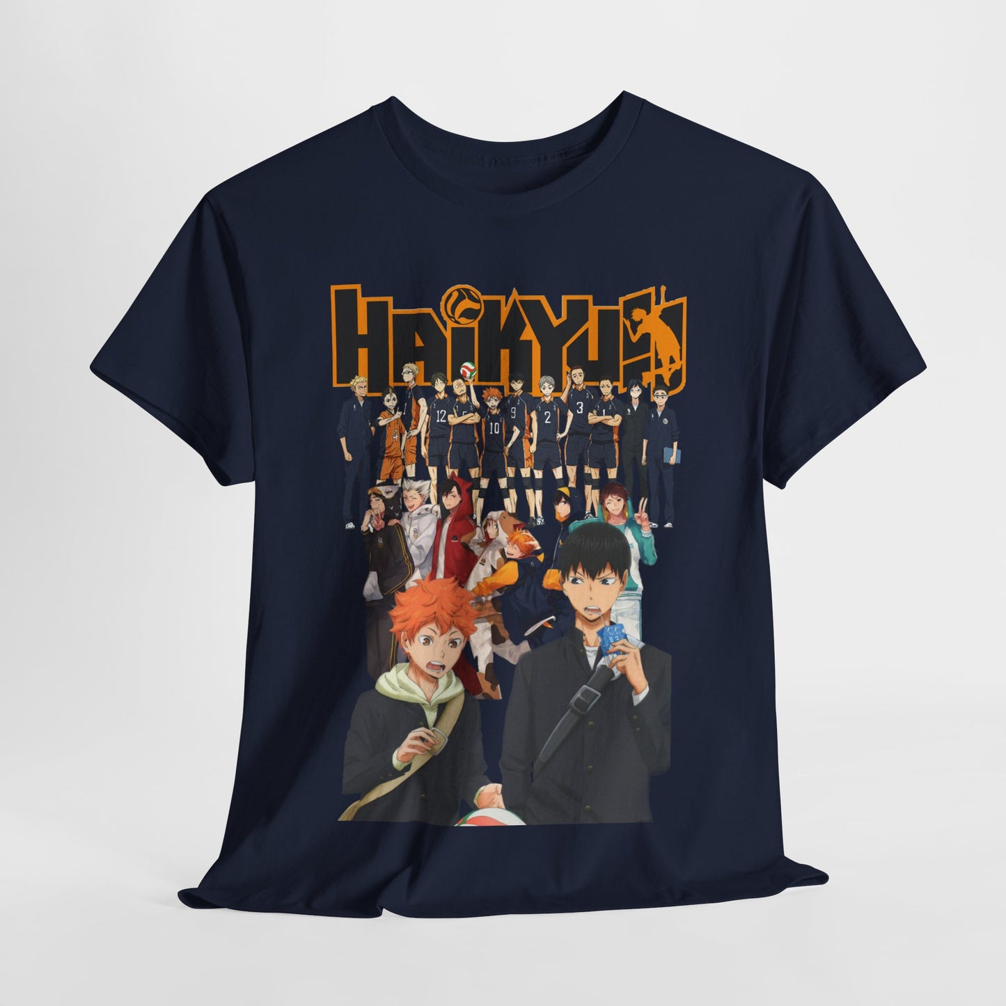 Sophisticated Haikyuu!! graphic tee showcasing dynamic design and premium quality, a must-have piece for anime style aficionados.