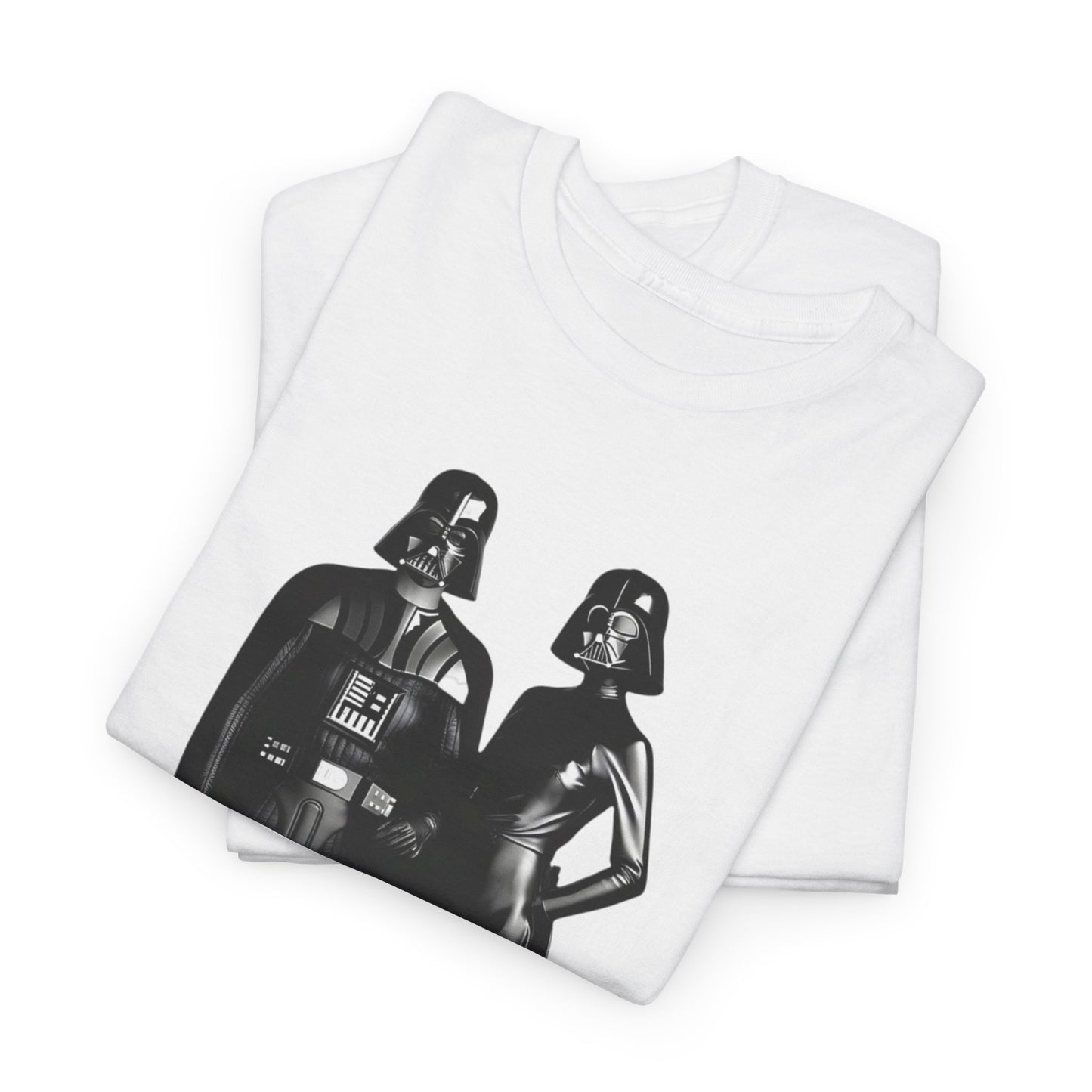 Mr + Mrs Vader Star Wars Unisex Mens Graphic Cotton Funny T Shirt Tee Vintage