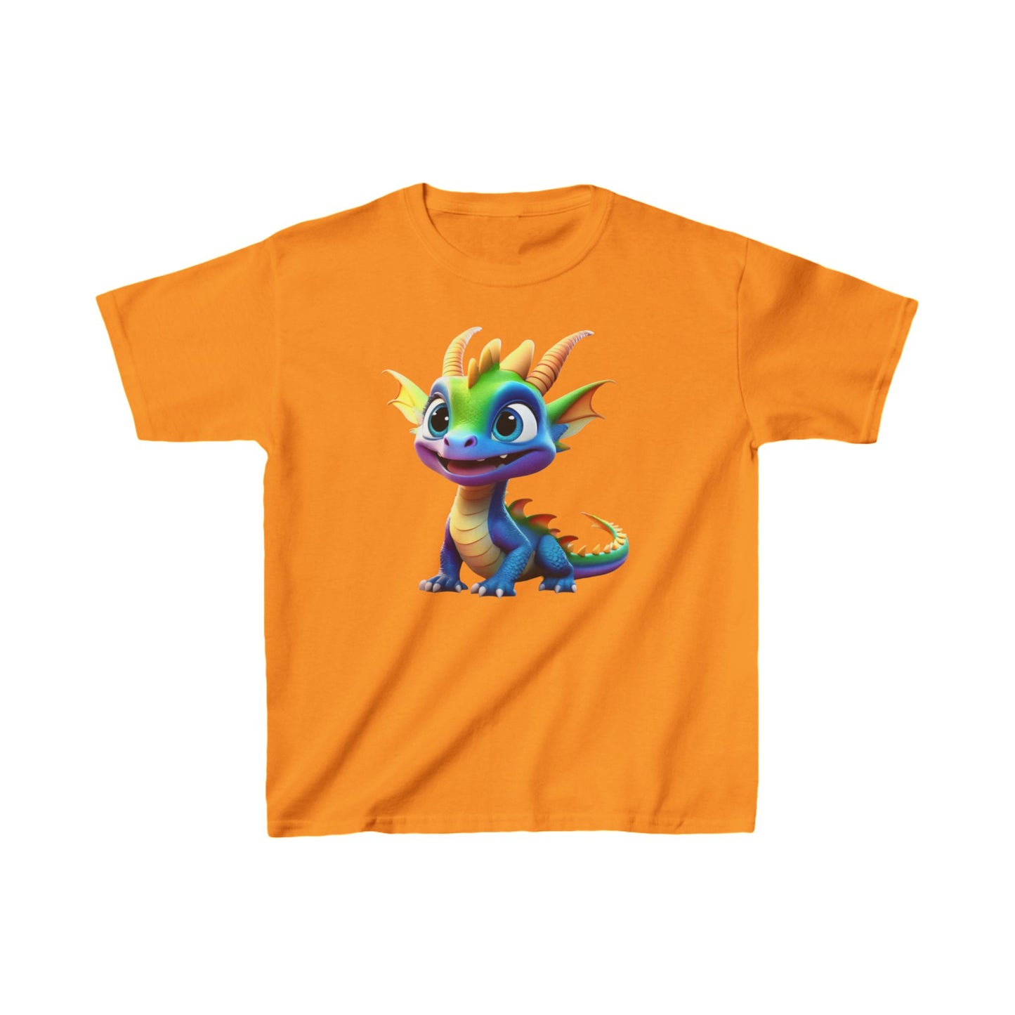 Kids Cute Dragon T shirt Heavy Cotton Tee 16 colors