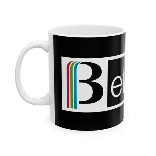 Betamax Logo Retro Image Ceramic Mug,  Office Mug,