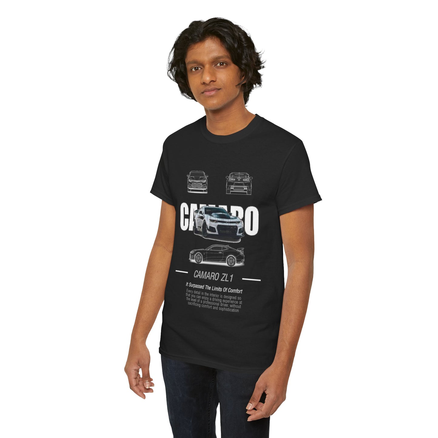 Mens Camaro ZL1 T-Shirt: Performance & Comfort Unisex Tee Design Auto Ad Style.