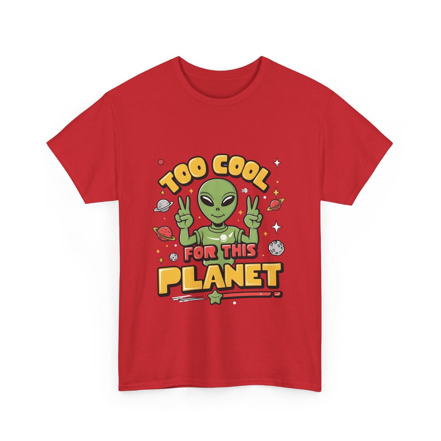 Cool Alien Graphic T-Shirt Urban Unisex Cotton