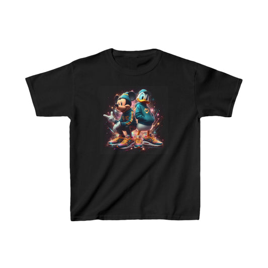 Unisex Kids Mickey and Donald Street Style T Shirt Tee Youths Childs