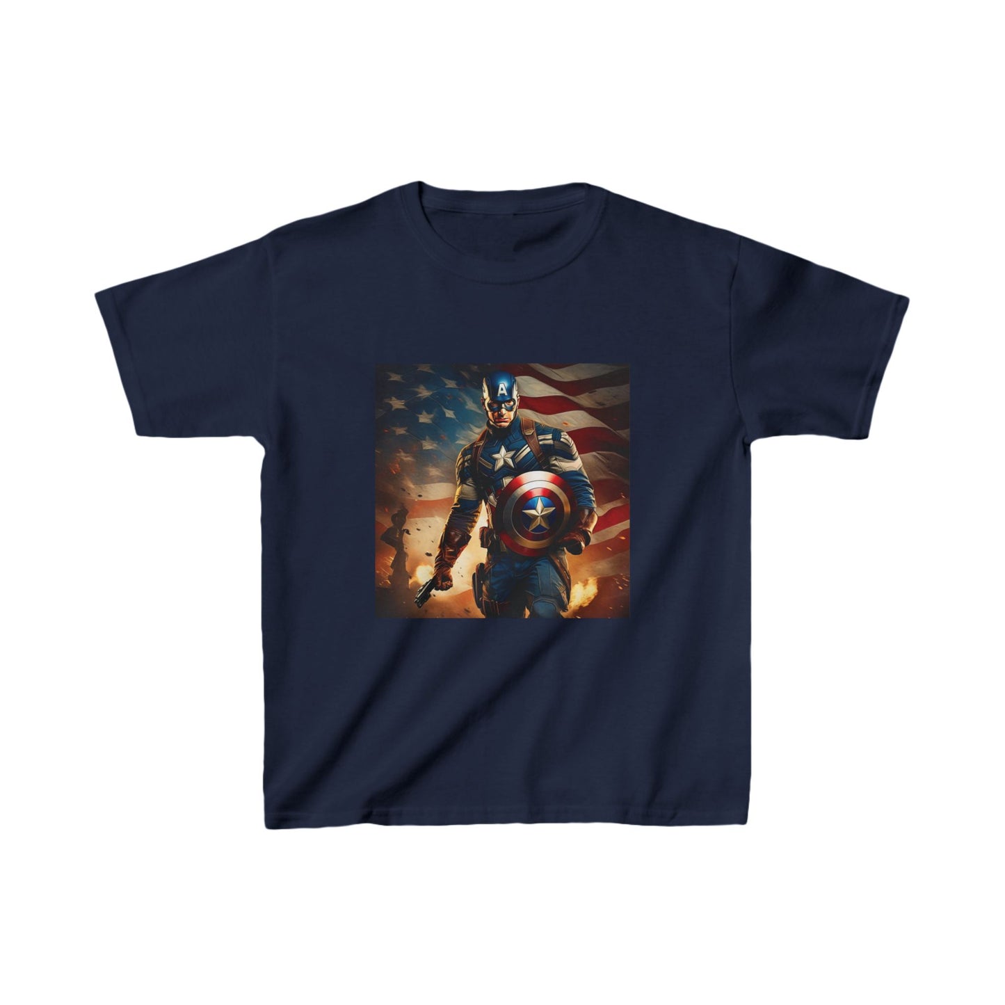 Kids Captain America Heavy Cotton Tee 16 colors