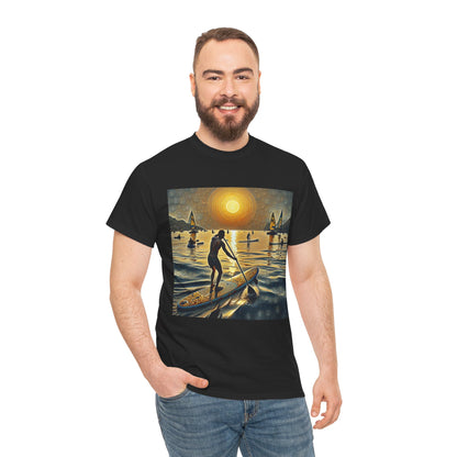 Comfortable and fashionable Paddleboard T-Shirt for adventure lovers, designed by Dazzling Dreams Studio, perfect for leisure and active wear.