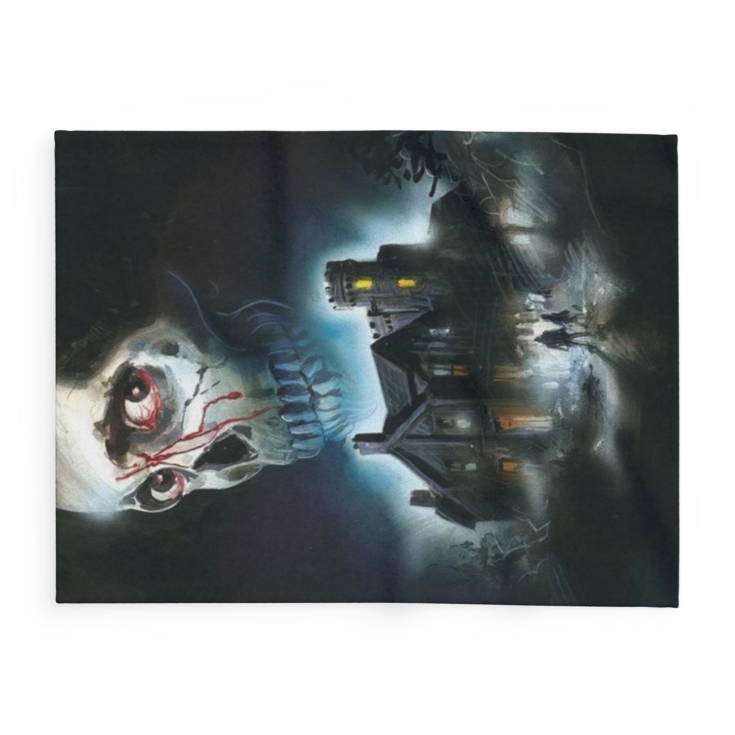 Decorative and Warm Halloween Spooky Arctic Fleece Blanket 3 Sizes