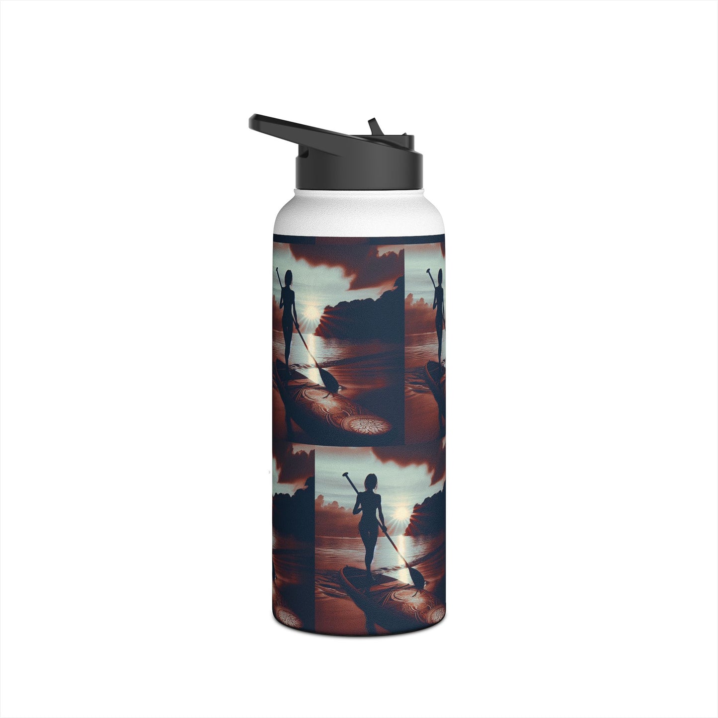 Fantasy Paddleboarding Stainless Steel Water Bottle, Standard Lid