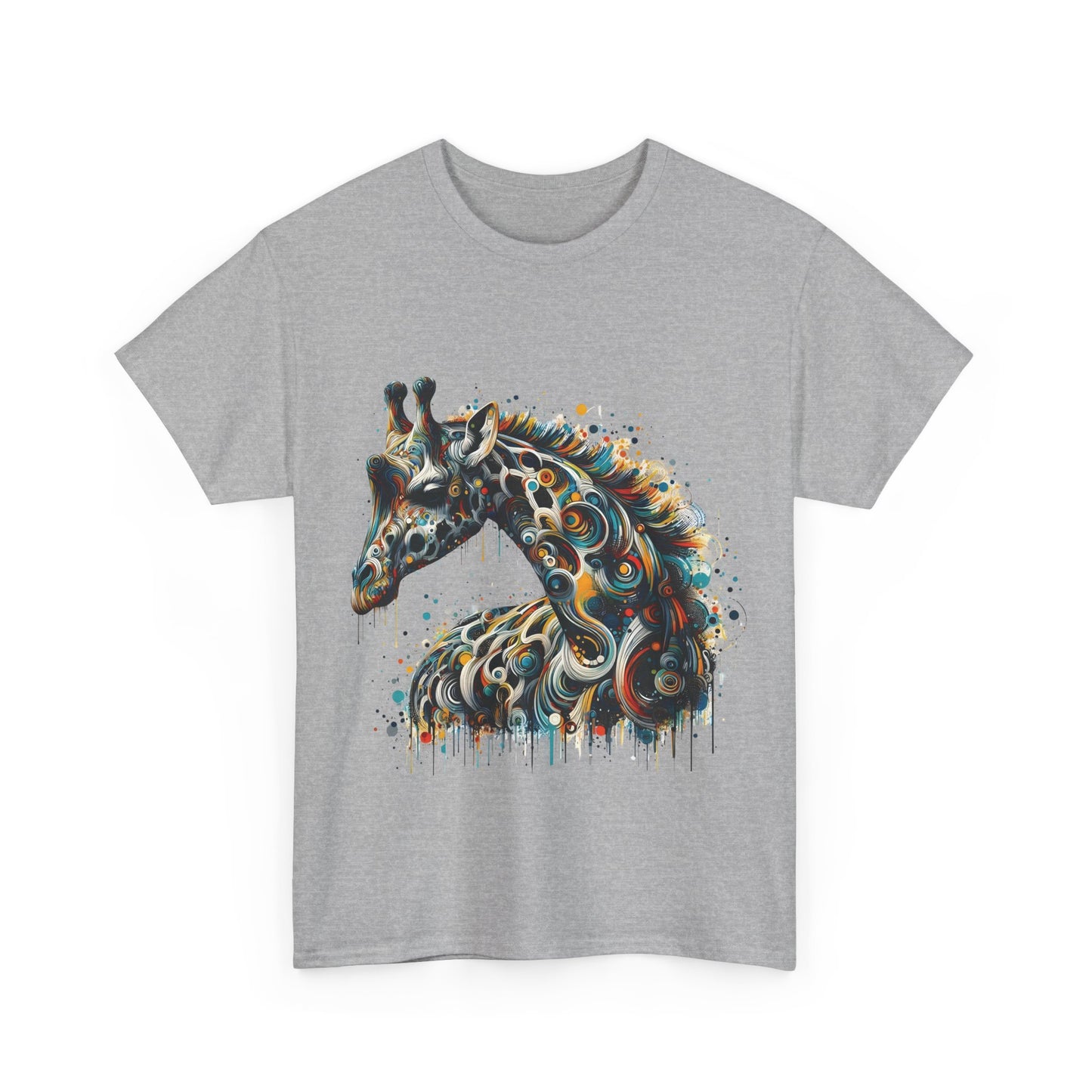 Fantasy Art Giraffe Graphic T-Shirt Urban Streetwear Unisex Cotton