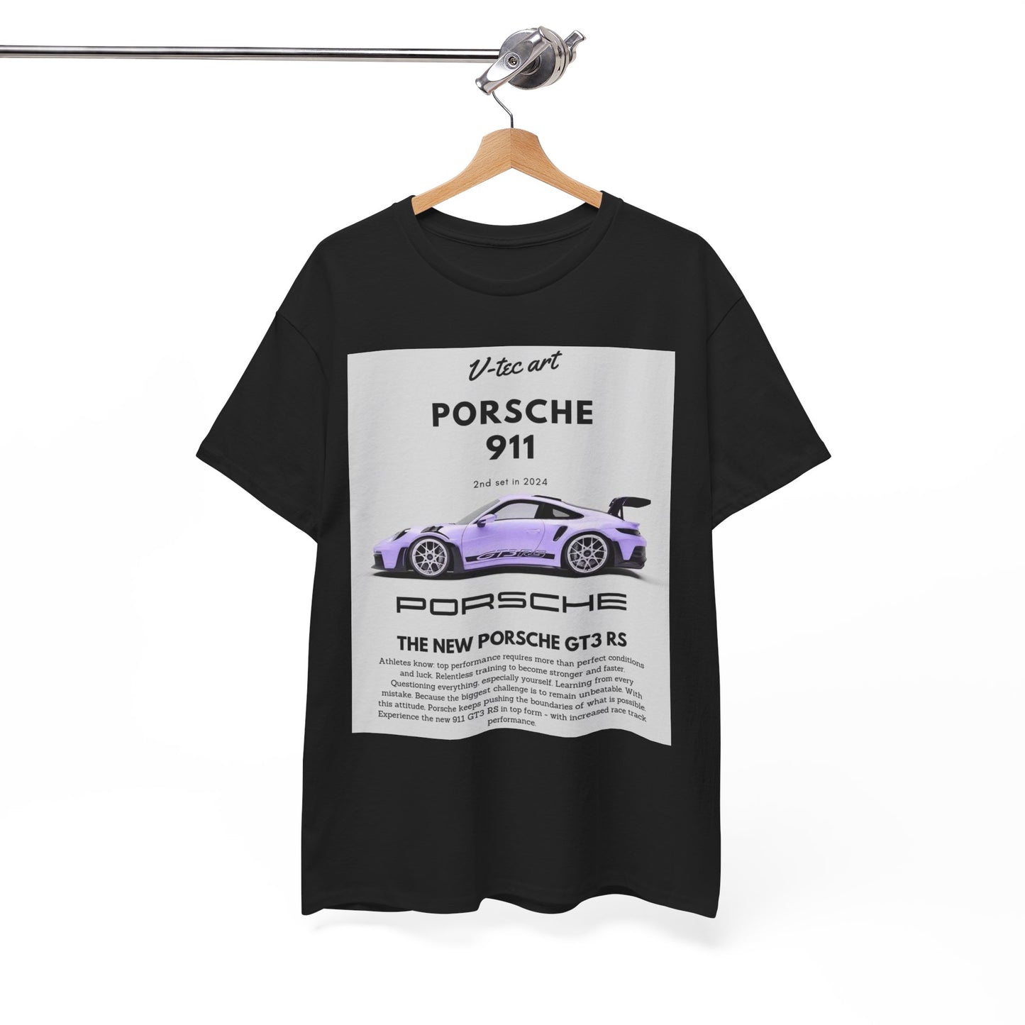 Porsche 911 GT3 RS Unisex T-Shirt: V-tec Art Men's/Women's Tee Urban Street